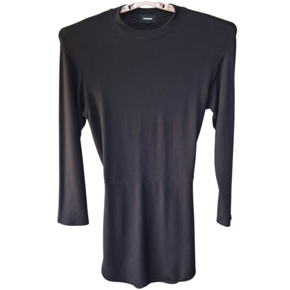 Monrow Super Soft Fleece Sweatshirt Dress Size S